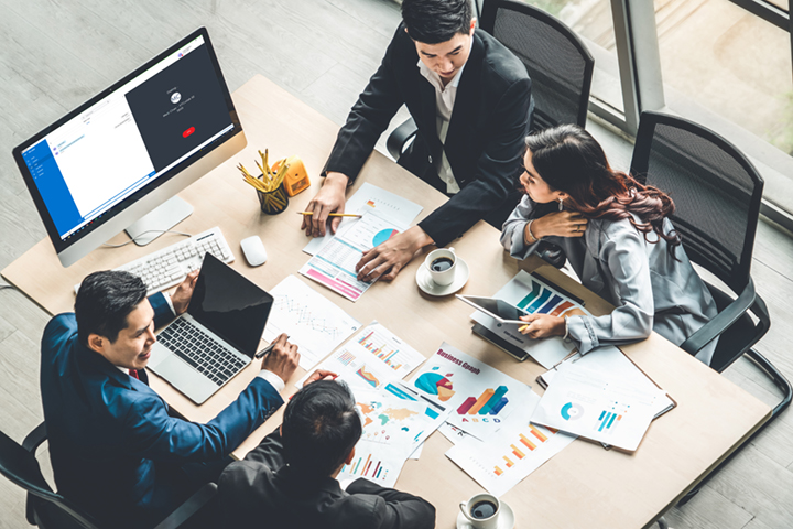Group of people talking