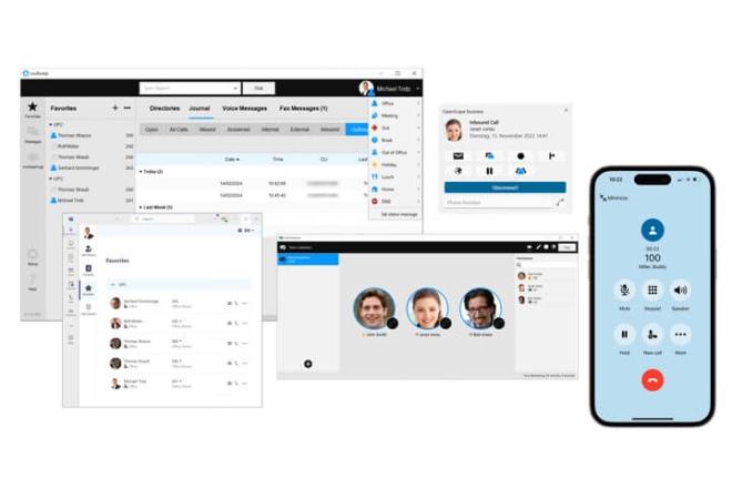 Mitel UI in multiple devices