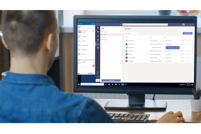 Person who is using Microsoft Teams