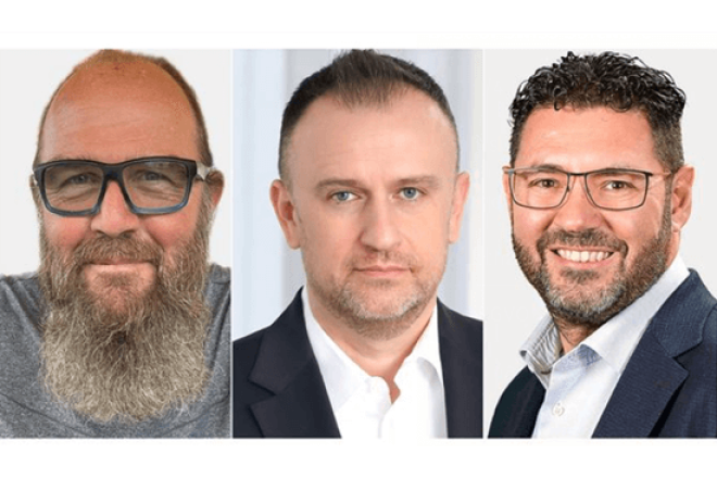 Image with Pascal Sandoz , Drazen-Ivan Andjelic and Carmelo Salmeri