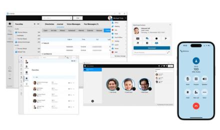 Mitel UI in multiple devices