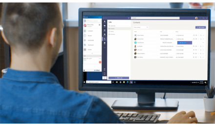 Person who is using Microsoft Teams