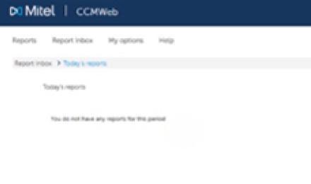 CCMWeb interface