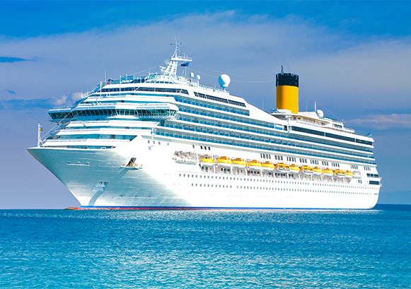 A cruise ship