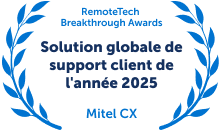 Mitel CX Award From Remotetech