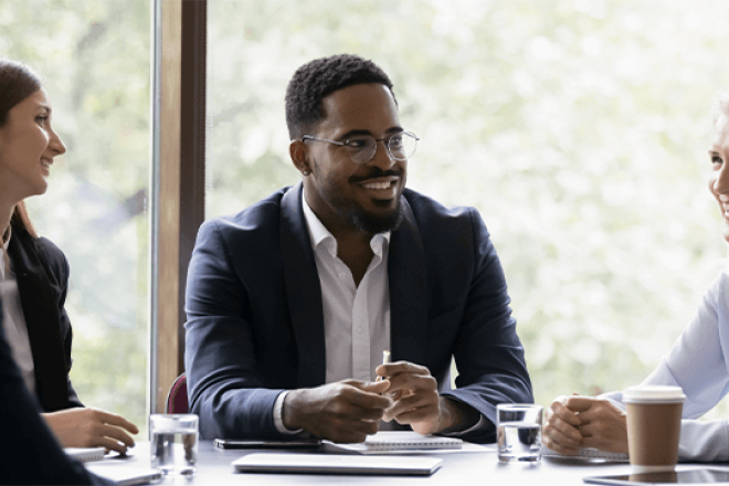 Transform People Around a Desk