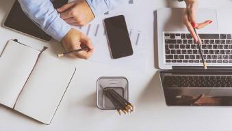 workspace on desk