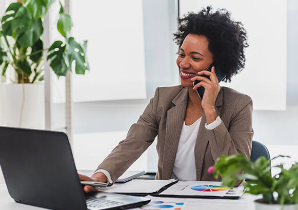 Woman on the phone