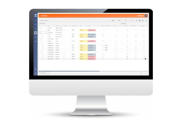 Mitel UI in a monitor