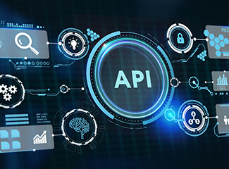 VR icons with API at the center