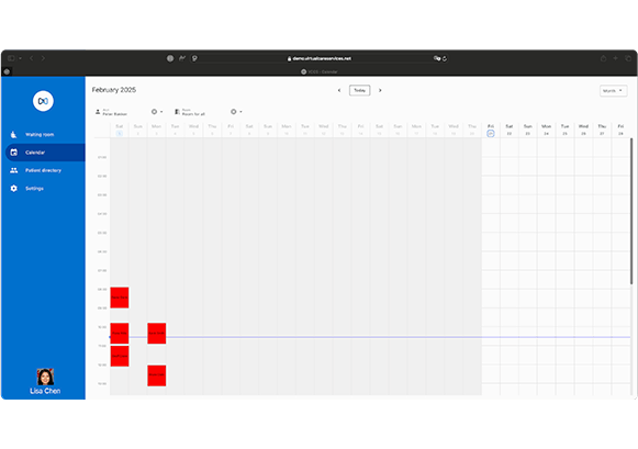Screenshot of VCCS Calendar