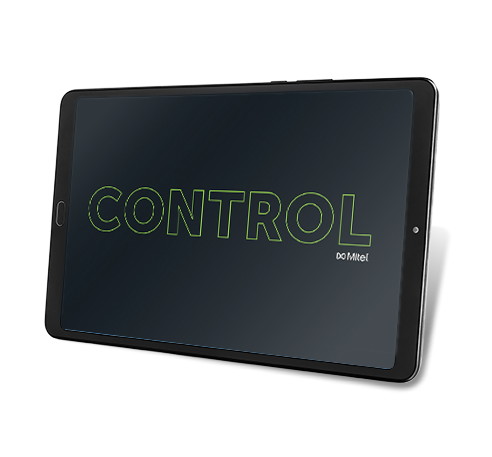 The word control displayed on a tablet