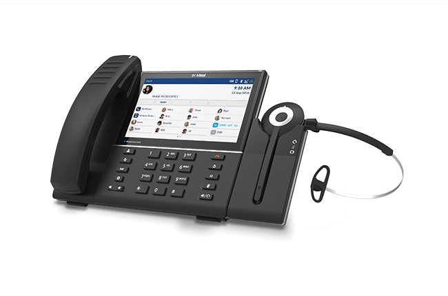 Integrated DECT Headset on Mitel Phone