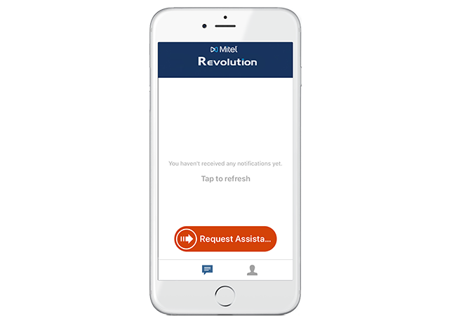 Revolution ReqAssistance2 Mobile Screen