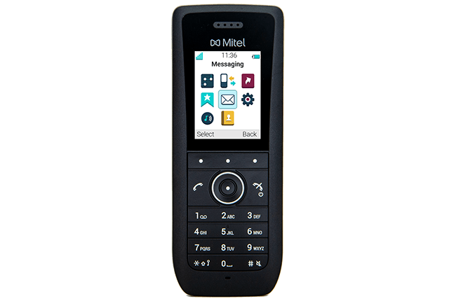 Mitel 5634 Wi-Fi Phone with GUI on screen