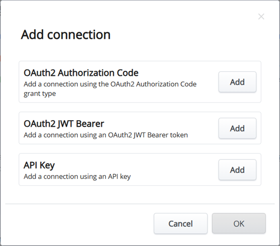 Google Integration – Add connection
