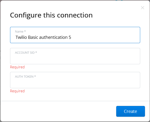 Twilio Integration - Configure this connection