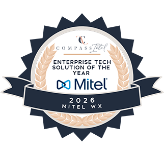 Compass Intel Awards 2026 badge Mitel WX